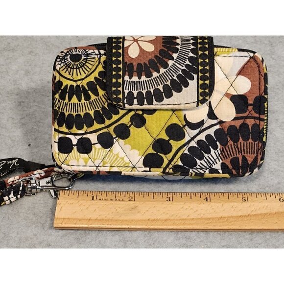 Vera Bradley Cocoa Moss Wristlet Travel Wallet - Picture 6 of 8